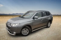 Stainless steel side bars - Mitsubishi Outlander (2012 - 2015)