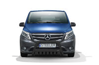 Pare-buffle avant avec plaque de protection NOIR - Mercedes-Benz Vito (2014 - 2020)