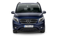 Front cintres pare-buffle avec plaque de protection NOIR - Mercedes-Benz Vito (2014 - 2020 -)